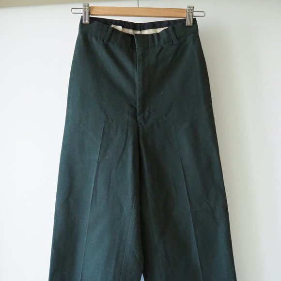 Vintage boys army pant, dark green - Picture 2 of 4